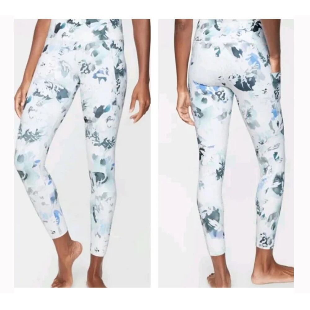 Athleta Elation Peony Floral 7/8 Tight Womens XS